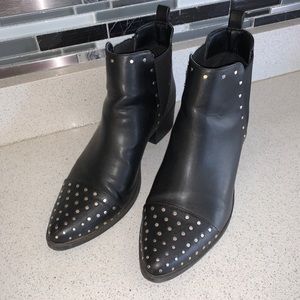 Report Ziva Studded Black Booties